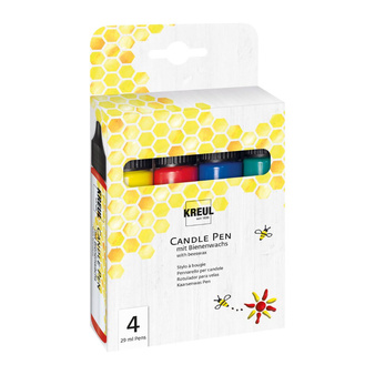 Pisaki farby do świec mydła Kreul zestaw 4 kolorów podstawowych