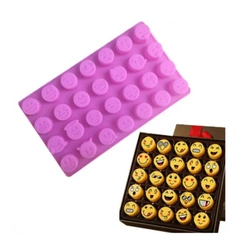 Forma foremka silikonowa do mydła mydełek EMOTY EMOTIKONY REAKCJE 28 szt. GH-FS152