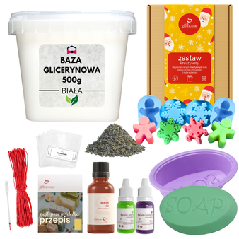 Zestaw do robienia mydła glicerynowego dla dzieci i dorosłych prezent pod choinkę DIY