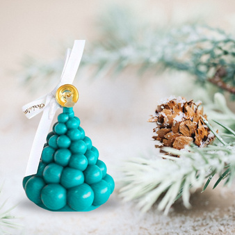 Forma silikonowa do świec i mydełek CHOINKA BĄBELEK warstwowa bąbelkowa1 szt. GH-FS248