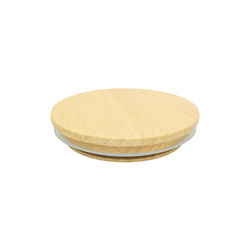 Drewniana pokrywka do świec z uszczelką do pojemników na świece 180 ml 71/60x15mm - 1 sztuka