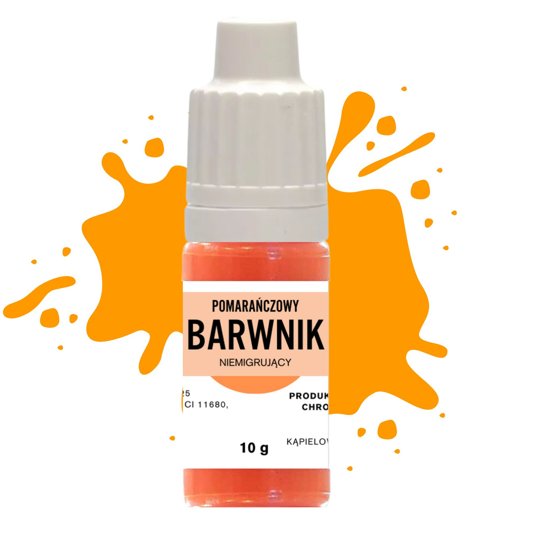 Barwnik do bazy mydlanej niemigrujący pomarańczowy 500g