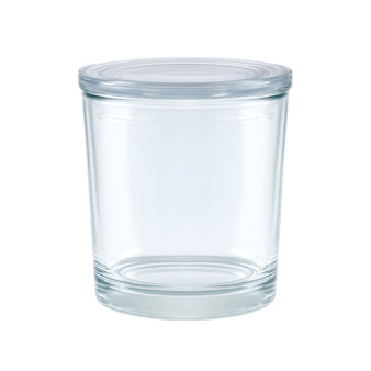 Szklany pojemnik do świec zalewanych 500 ml z pokrywką - 1 szt