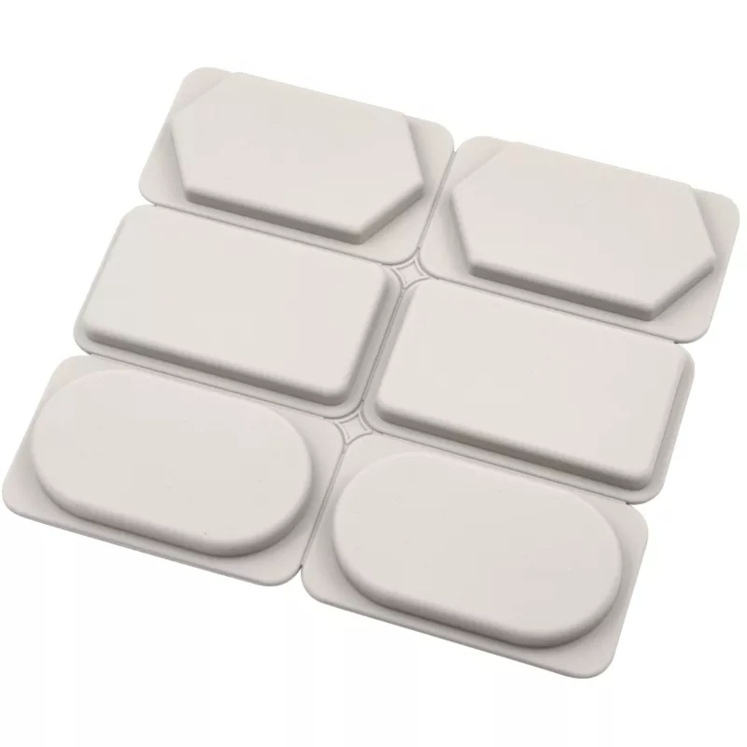 Silikonowa forma do tabliczek woskowych zawieszek zapachowych z wosku 6 szt. GH-FS29