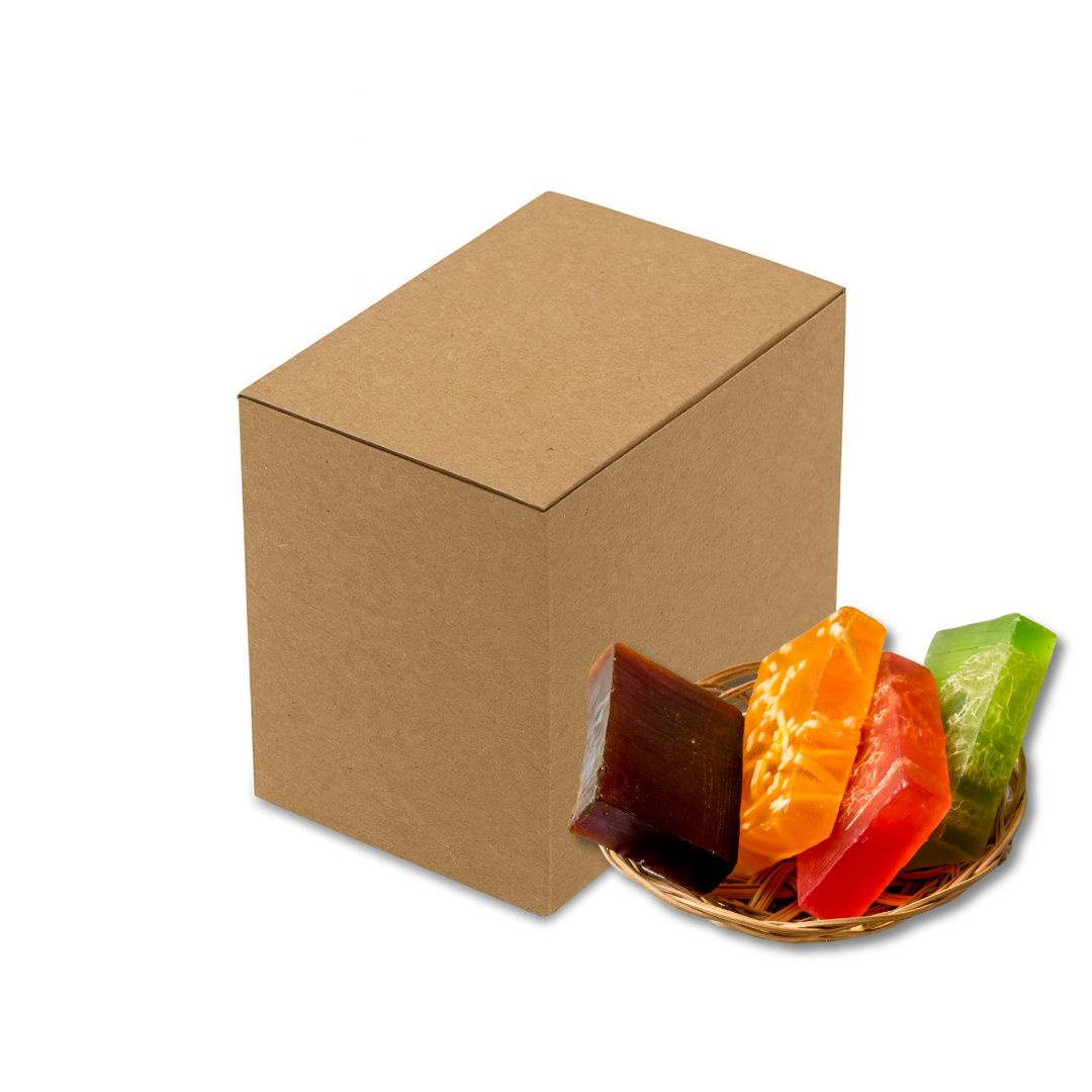 Pudełko kraft 115x85x100mm kartonik do pakowania świec mydełek kul kąpielowych 