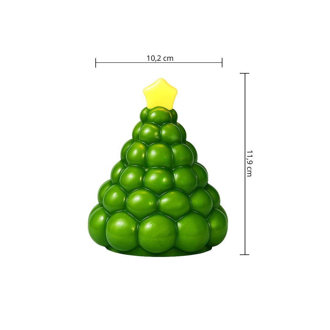 Forma silikonowa do świec CHOINKA BĄBELKOWA 3D XXL 11,9 cm GH-FS248
