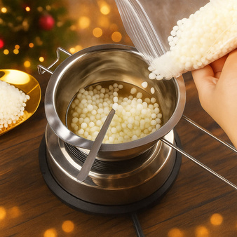 Zestaw do wyrobu robienia świec świeczek diy 500 g + 3 x 180 ml