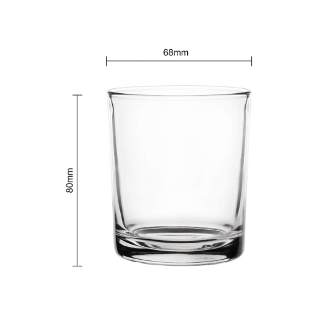 Szklane pojemniki do świec zalewanych 180 ml - 24 sztuki