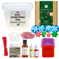 Zestaw do robienia mydła mydełek dla dzieci DIY na prezent pod choinkę
