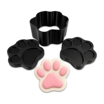 PRASA forma do robienia kul kąpielowych - PSIA ŁAPKA dla dzieci i miłośników psów DIY