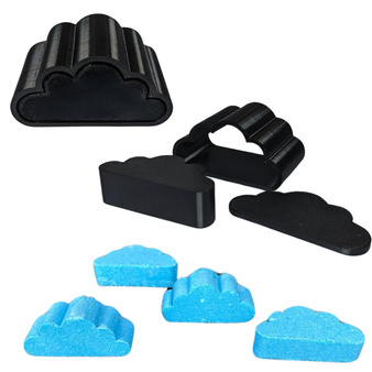 PRASA forma do robienia kul kąpielowych - CHMURKA do kąpieli dla dzieci kreatywny prezent DIY