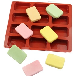 Formy silikonowe do ciastek mydlanych 12 porcji kostka GH-FS78