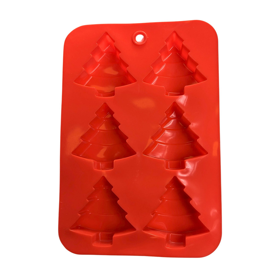 Forma foremka silikonowa do mydła mydełek CHOINKA ŚWIĄTECZNA 6 szt. CHRISTMAS GH-FS125