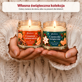 Zestaw do robienia świec z wosku sojowego ŚWIECE ŚWIĄTECZNE 4x235 ml