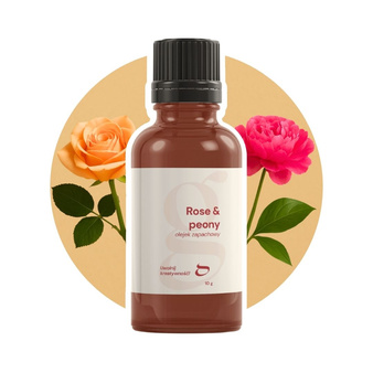 Olejek zapachowy róża i peonia ROSE & PEONY do świec i mydła 