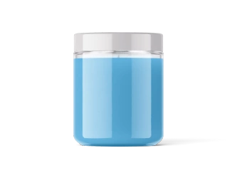 Słoik szklany bezbarwny pojemnik do zalewu świec 120 ml z białą nakrętką