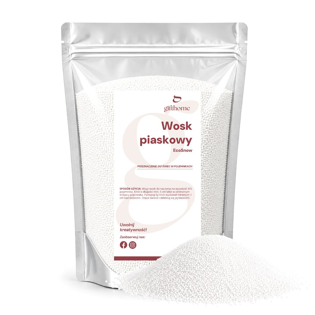 Wosk roślinny do robienia świec sypanych wosk perłowy EcoSnow Powdered 4,5kg
