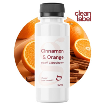 Olejek zapachowy CINNAMON & ORANGE do świec i mydła 500g