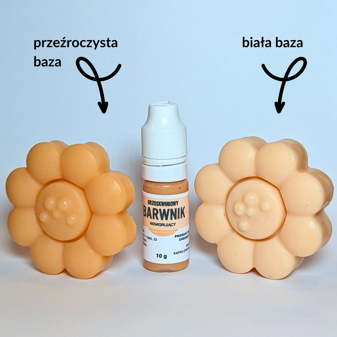 Barwnik do bazy mydlanej niemigrujący Brzoskwiniowy PEACH FUZZ kolor roku 2024
