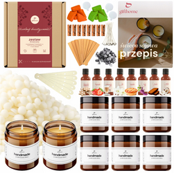 ZESTAW DO WYROBU ROBIENIA ŚWIEC ŚWIECZEK dla dorosłych 8x120 ml