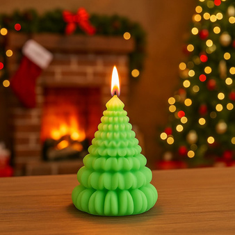 Forma silikonowa do świec i mydełek CHOINKA WARSTWOWA PŁATKI 1 szt. GH-FS247