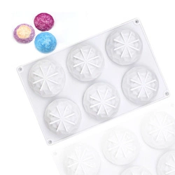 Forma silikonowa DIAMENTY 6 szt. do mydła i świec monoporcja GH-FS114