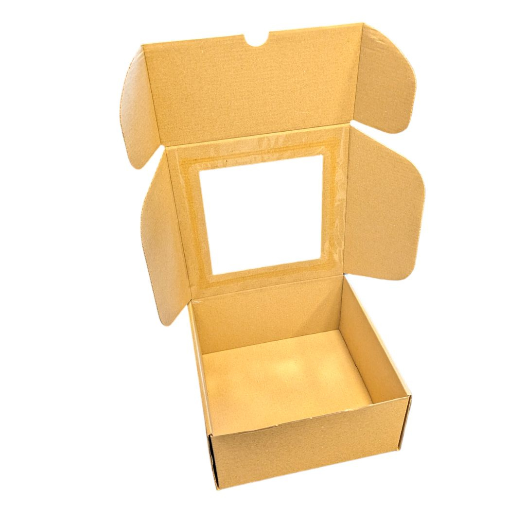 Karton pudełko z okienkiem 20x20x10 cm do pakowania mydła, wosku 1 szt.