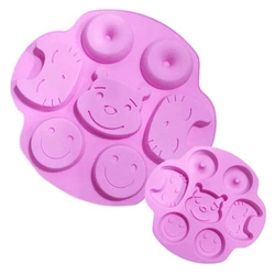Forma foremka silikonowa do mydła UŚMIECH 7 sztuk GH-FS95
