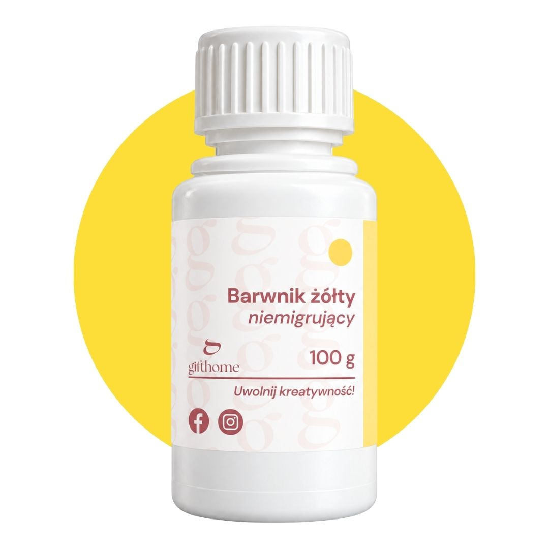 Barwnik do bazy mydlanej niemigrujący żółty 100g
