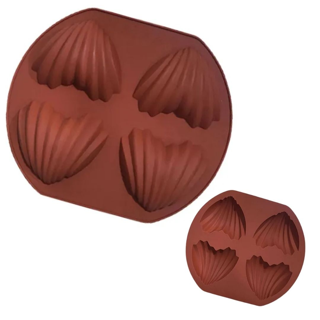 Forma silikonowa do mydła glicerynowego MUSZELKA serce x4 GH-FS094