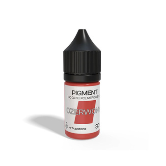 Barwnik w płynie do gipsu polimerowego CZERWONY pigment 30ml