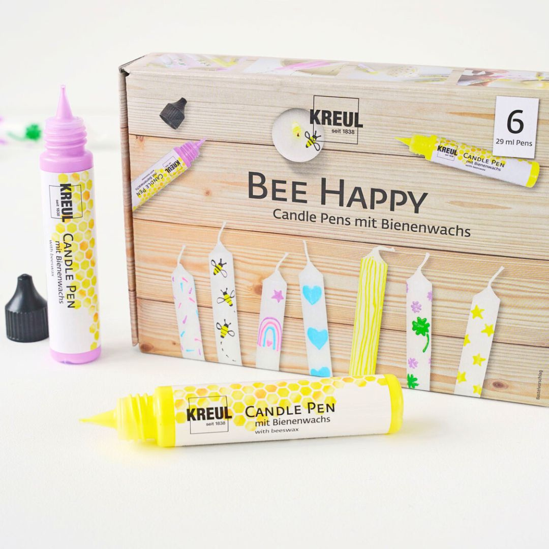 Pisaki farby do świec i mydła Kreul zestaw 6 kolorów Bee Happy