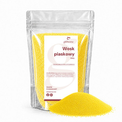 Kolorowy wosk do świec sypanych, wosk piaskowy ŻÓŁTY wosk w proszku