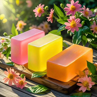 Zestaw kwiatowo-owocowy – Olejki zapachowe i barwniki migrujące do mydeł glicerynowych