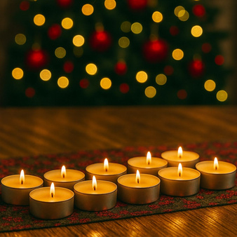 Zestaw do robienia 10 ŚWIEC TEALIGHT, domowe podgrzewacze z wosku pszczelego na kreatywny prezent DIY