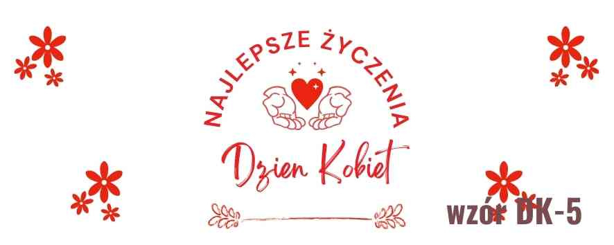 Etykieta na DZIEŃ KOBIET naklejka z twoim nadrukiem