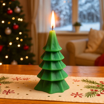 Forma silikonowa do świec i mydełek CHOINKA WARSTWOWA ORIGAMI 1 szt. GH-FS262