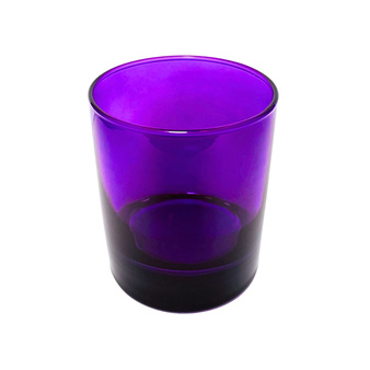 Pojemnik szklany do świec zalewanych 300 ml fioletowy lawendowy 1 szt.