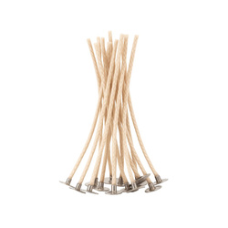 Knoty bawełniane Wedo do świec zalewanych Stabilo 4 z blaszką dł.11cm