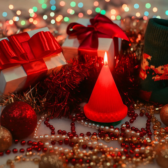 Forma silikonowa do świec i mydełek mała CHOINKA 5 ORIGAMI 1 szt. GH-FS266