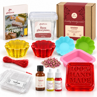 Zestaw startowy do robienia mydełek DIY 500 g prezent dla początkujących