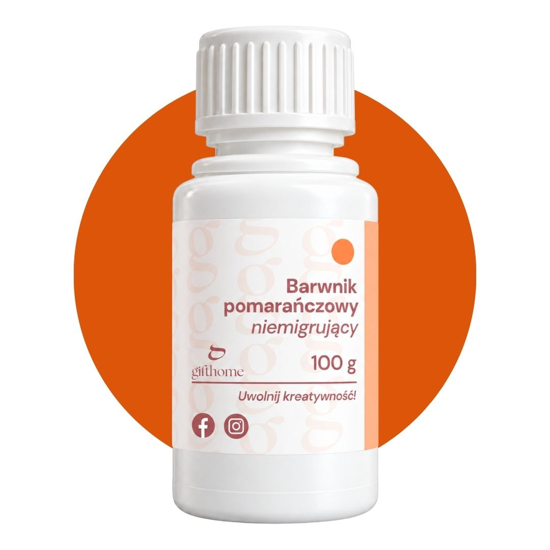 Barwnik do bazy mydlanej niemigrujący pomarańczowy 100g