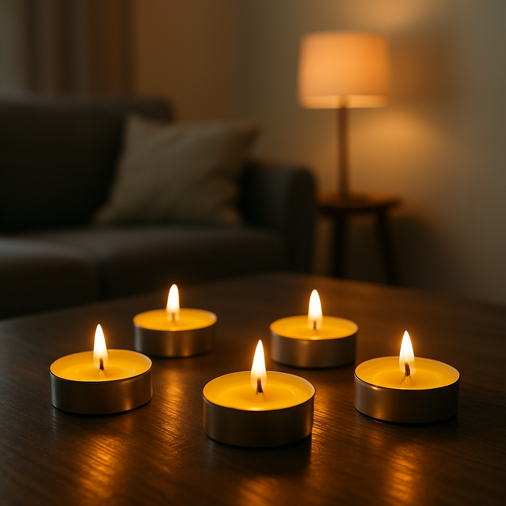Zestaw do robienia 10 ŚWIEC TEALIGHT, domowe podgrzewacze z wosku pszczelego na kreatywny prezent DIY