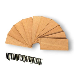 Zestaw 5 knotów drewnianych do świec zalewanych 70x20x1