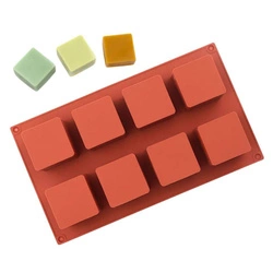 Foremki silikonowe do mydła MONOPORCJA KWADRAT 8 porcji GH-FS74
