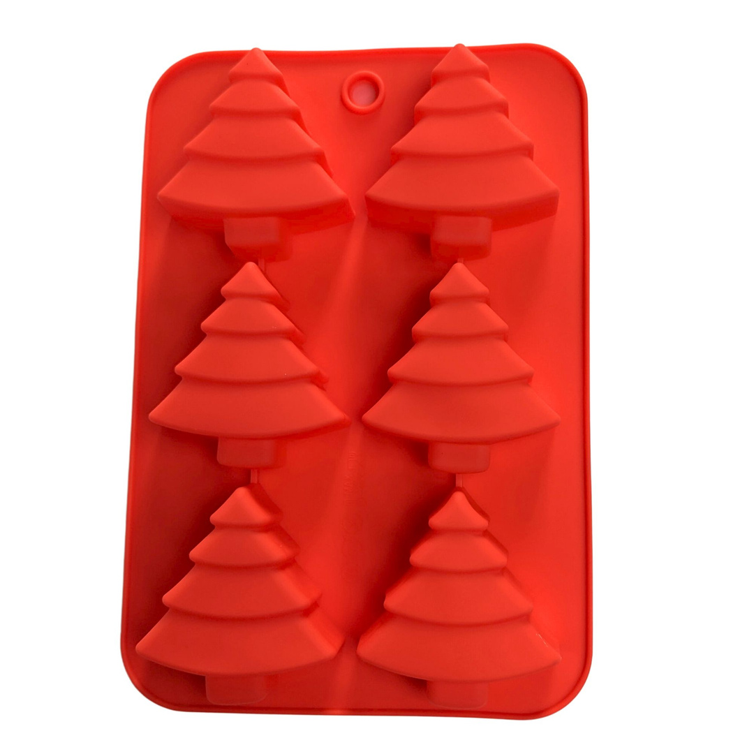 Forma foremka silikonowa do mydła mydełek CHOINKA ŚWIĄTECZNA 6 szt. CHRISTMAS GH-FS125