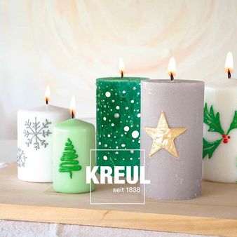 Pisaki farby do świec mydła Kreul zestaw zimowy 6 kolorów Winter Love
