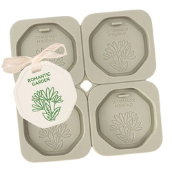 Silikonowa forma do tabliczek woskowych zawieszek KWIAT 4 szt. GH-FS106