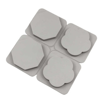 Forma zawieszka foremka silikonowa do zawieszek i mydełek Hexagon Kwiat 4 szt. GH-FS285 