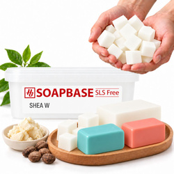 Naturalna BIAŁA baza mydlana glicerynowa Masło Shea 1 kg SHEA W